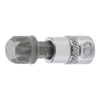 Douille à embouts 6,3 mm (1/4") denture multiple intérieure (pour XZN) M12 BGS