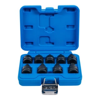 Douille à embouts à choc 12,5 mm (1/2") denture multiple intérieure (pour XZN) M4 – M16 9 pièces BGS