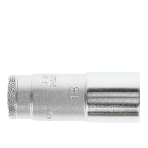 Douille D 30 L 3/8 po. 12 pans ouv. de clé 18 mm L. 63,5 mm GEDO