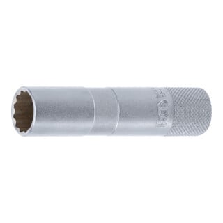 Douille de bougie à retenue en caoutchouc douze pans 10 mm (3/8") 16 mm Kraftmann