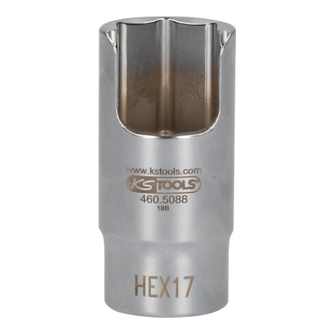 Douille de raccord de tube coudée spéciale 3/8", 17 mm KS Tools