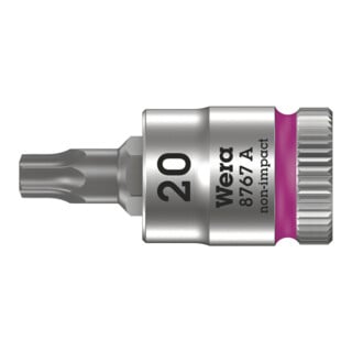 Douille-embout Wera TX Zyklop à emmanchement 1/4", TX 20 x 28 mm