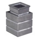 Douille en pierre DENI pour barres carrées de 16mm en fonte 2 pcs.-1