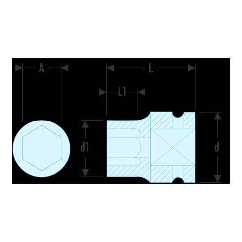 Douille Facom IMPACT 1.1/2" 80 mm