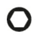 Douille Gedore insert 1/4" hexagone 7/32