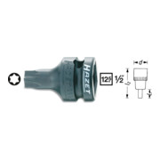 HAZET Clé à douille pour clé à douille 1/2" intérieure TORX® TORX-3