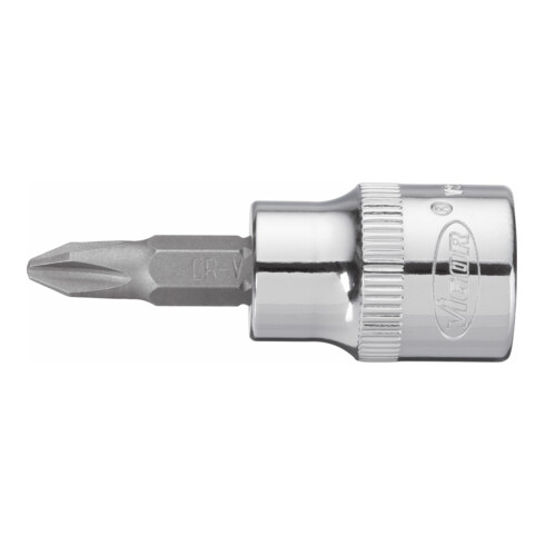 VIGOR carré femelle VIGOR 10 = tournevis 3/8" insert de tournevis profilé cruciforme (PH)