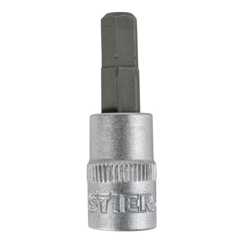 Douille pour embouts à six pans creux 1/4" STIER, ouv. 5 mm