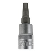 Douille pour embouts Torx 1/4" avec alésage STIER, TX 9