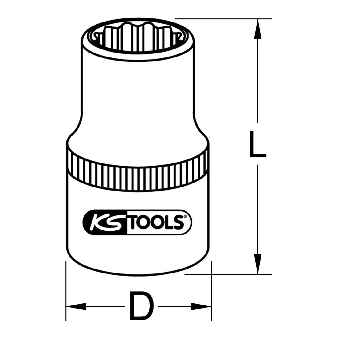 Douille pour étriers de freins pour Renault/Scania/Volvo, 11 pans KS Tools