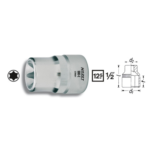 HAZET TORX® insert de clé à douille 900