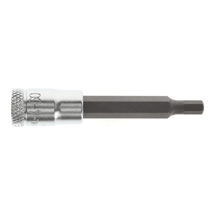 Douille tournevis 1/4", longue 4 mm