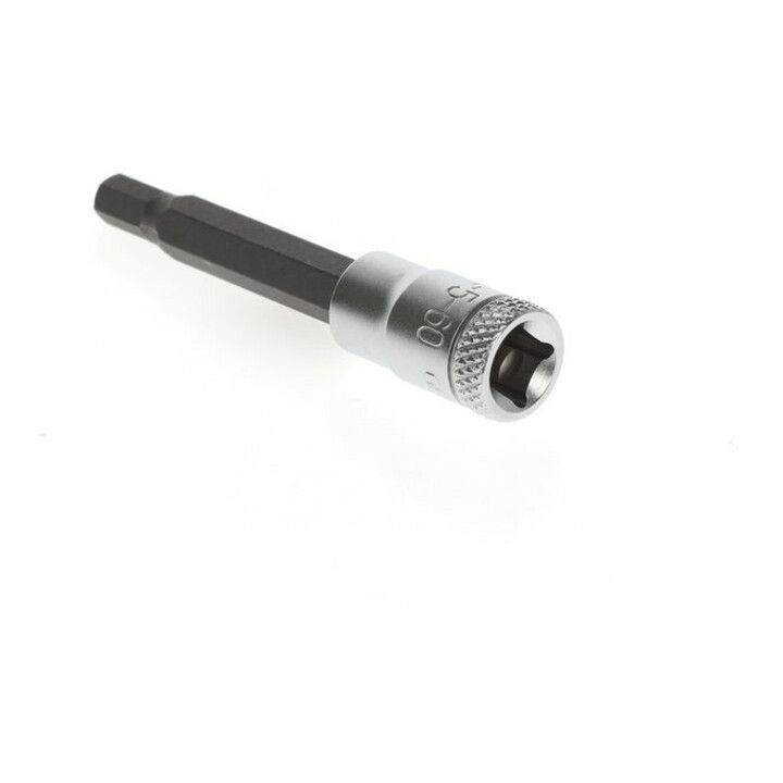 Douille tournevis 1/4", longue 5 mm