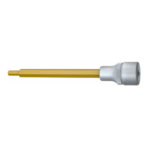 Embout de tournevis hexagonal Hazet, 1/2 pouce, long revêtement TiN, hexagone : 8 mm