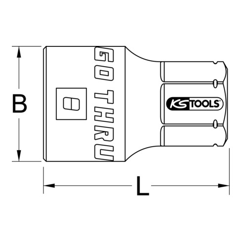 Outils KS Douille GEARplus RINGSTOP avec trou