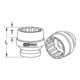 Douilles 1", 12 pans, 55mm, courtes KS Tools
