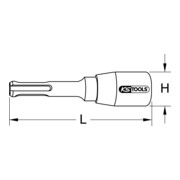 Tournevis KS Tools Stock avec support SDS-3