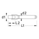 Douilles pour bougies Gedore profil UD 16x20,8 mm-4