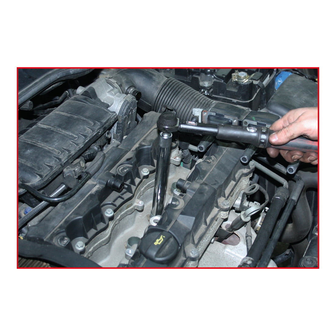 Prise pour bougie d'allumage KS Tools 3/8", longue