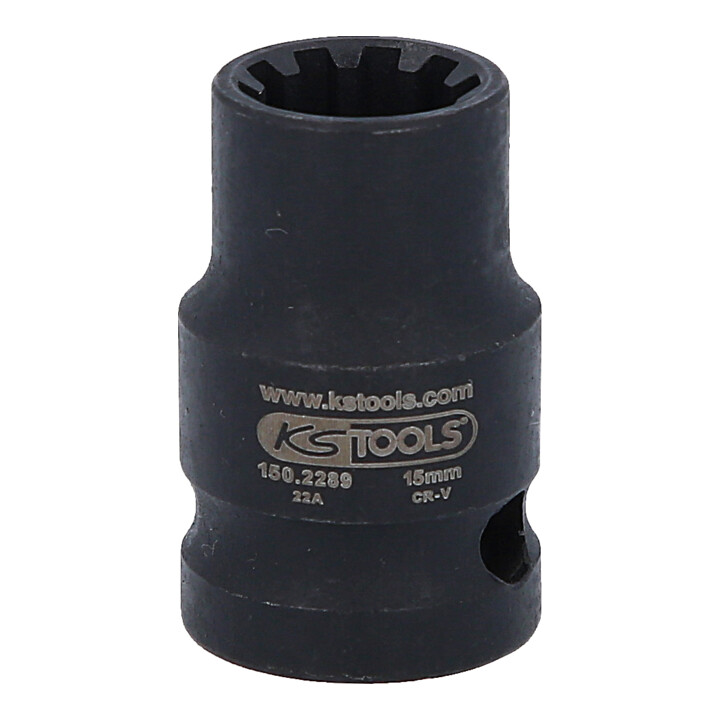 Douilles spéciales pour étriers de frein 1/2“, 15 mm KS Tools