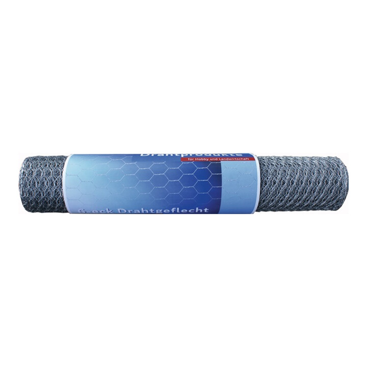 Maschendrahtgeflecht 10 m x 0,5 m, zeshoekige mazen 13 mm