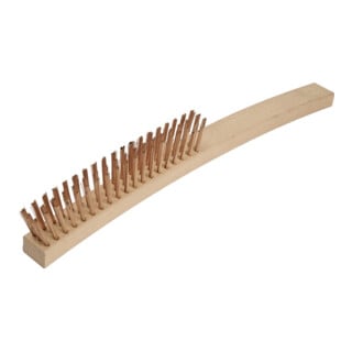 Drahtbürste L.350mm Zinnbronzedraht 0,3mm 3-reihig funkenfrei ENDRES TOOLS