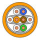 Draka Comteq (DNT) Câble de communication Cat.7 4P S/FTP AWG23 orange 60044549-Eca-T1000