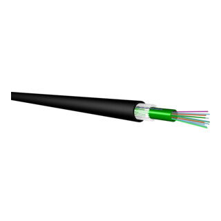 Draka Comteq (DNT) câble fibre optique A-DQ(ZN)B2Y ZB 8E 9/125 OS2 O-CT-3,0kN-8EOS2