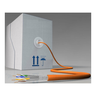 Draka Comteq (DNT) TN-7000-1 Cat.7 orange 4P S/FTP AWG23 60065709-Cca-Boîte250