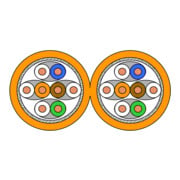 Draka Comteq (DNT) TN-7000-2 Kat.7 orange 8P S/FTP AWG23 60064586-Cca-Sp100-4