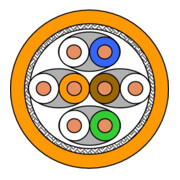 Draka Comteq (DNT) UC900 SS23 Cat.7 orange 4P S/FTP 60091661-Cca-Ri100-4