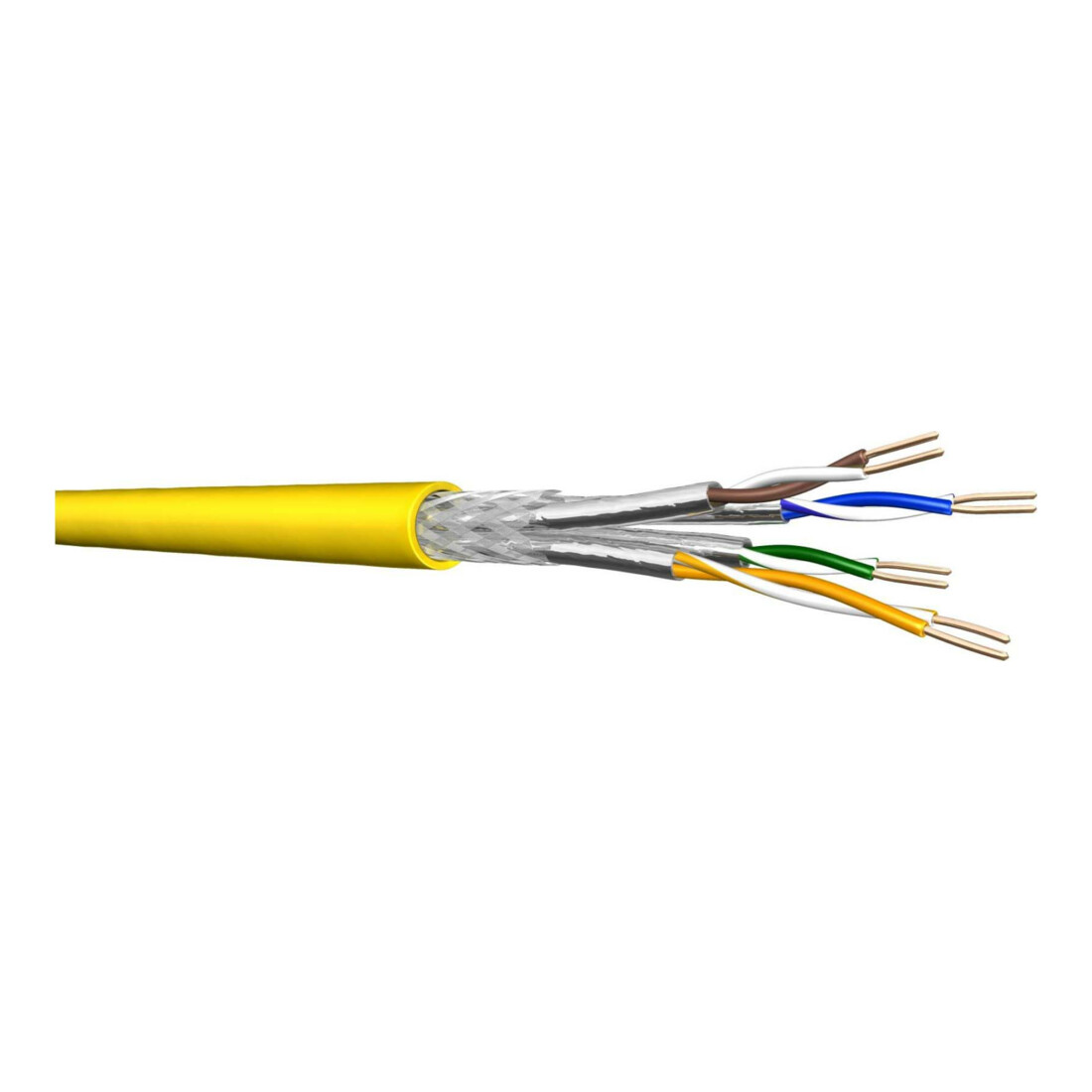 Draka Comteq (DNT) UCFUTURCOMP22 Cat.8.2 jaune 4P S/FTP AWG22 60050652-Dca-T500