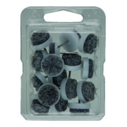 DRANSFELD, boîte de patins feutre avec clou, contenu 8, 28 mm blanc