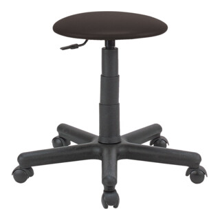 Drehhocker Goliath siège en similicuir noir hauteur d’assise 395-530 mm avec roulettes