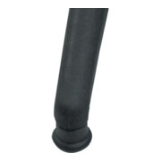 Drehhocker Sitz PU-Schaum blau mit Gleitern-4