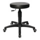 Drehhocker Tec 70 m.Rl.Kunstlederpolster schwarz Sitz-H.390-520mm TOPSTAR