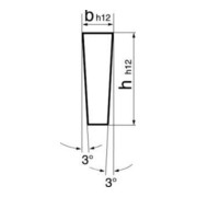 Drehling HSSE Form-E 16x 4x160mm Trapez-2