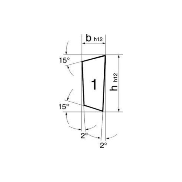 Drehling HSSE Form-L 12x 3x120mm Index