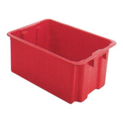 Drehstapelbehälter PP rot L650xB450xH280mm LA-KA-PE