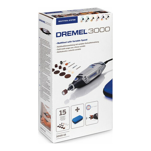 Dremel 3000-15 Multifunctioneel gereedschap (130 W) met 15 accessoires