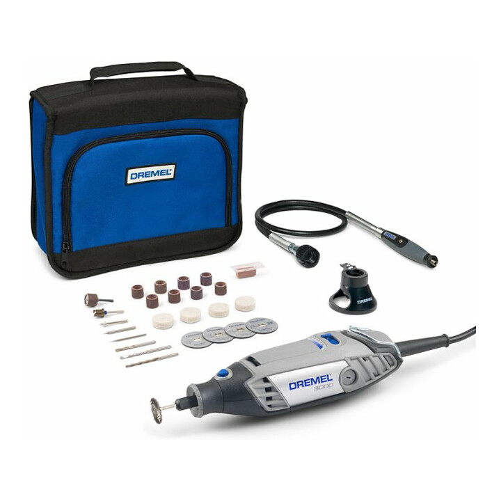 Dremel 3000-2/25 multifunctioneel gereedschap (130 W), 25 accessoires, 2 hulpstukken