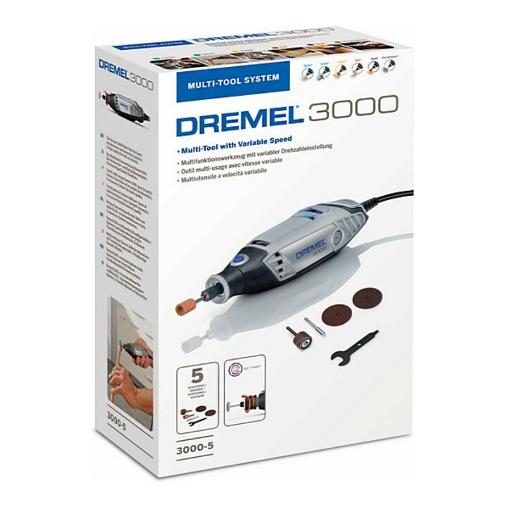 Dremel 3000-5 Multifunctioneel gereedschap (130 W) met 5 accessoires
