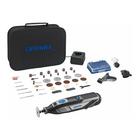 DREMEL® Kabelloses Multifunktionswerkzeug 8240, 1x 12-V-2Ah-Akku, 45 Zubehören