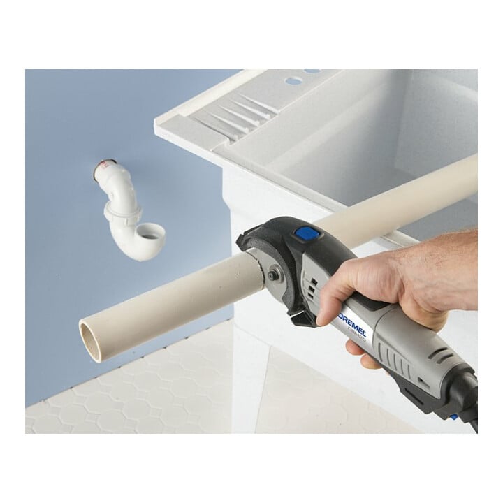 Dremel DSM20-3/4 Kompaktsäge (710 W) mit 3 Vorsatzgeräte, 4 Zubehöre