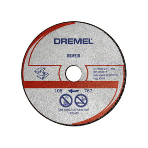 Dremel DSM20 Metall- und Kunststofftrennscheibe