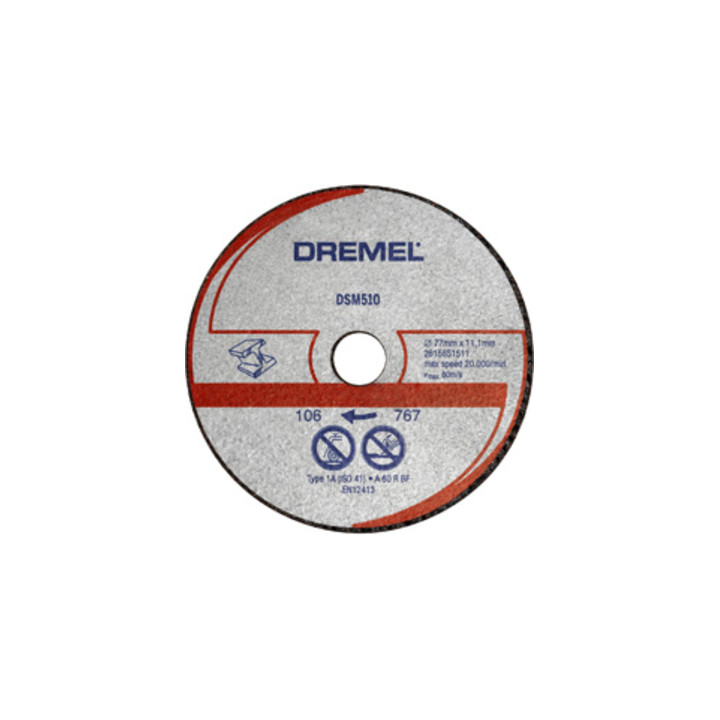 Dremel DSM20 Metall- und Kunststofftrennscheibe