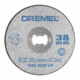 Dremel EZ SpeedClic : disques de coupe métal, pack de 12 pièces