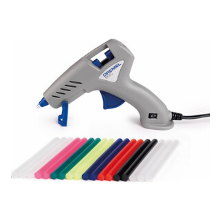Dremel lijmpistool 930, 12 gekleurde lijmsticks (7 mm), 6 lijmsticks (7 mm)