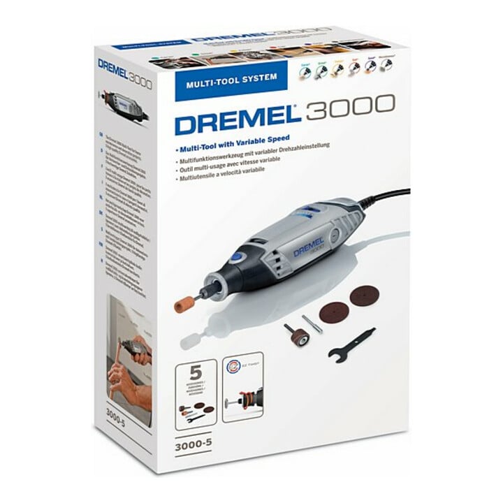 Dremel outil multifonction 3000-5 (130 watts), 5 accessoires