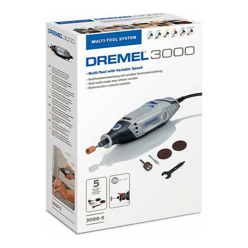 Dremel outil multifonction 3000-5 (130 watts), 5 accessoires